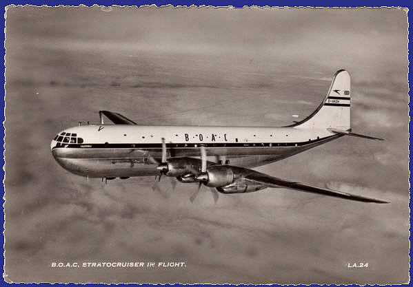 B.O.A.C. Stratocruiser in Flight